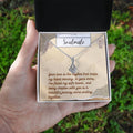 Alluring Beauty Necklace for Valentines , Birthdays and Weddings with Beautiful Custom Message - Riwayat-e-khas