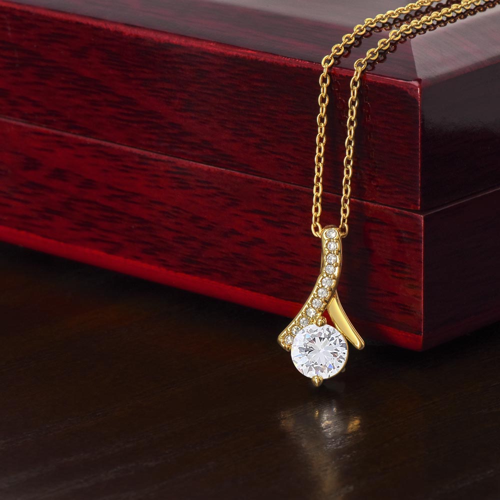 Alluring Beauty Necklace for Valentines , Birthdays and Weddings with Beautiful Custom Message - Riwayat-e-khas