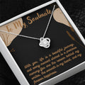 Love Knot Necklace for Valentines , Birthdays and Weddings with Beautiful Custom Message - Riwayat-e-khas