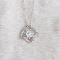 Love Knot Necklace for Valentines , Birthdays and Weddings with Beautiful Custom Message - Riwayat-e-khas