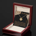 Love Knot Necklace for Valentines , Birthdays and Weddings with Beautiful Custom Message - Riwayat-e-khas