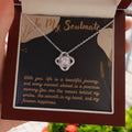 Love Knot Necklace for Valentines , Birthdays and Weddings with Beautiful Custom Message - Riwayat-e-khas