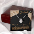 Love Knot Necklace for Valentines , Birthdays and Weddings with Beautiful Custom Message - Riwayat-e-khas