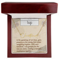 Signature Name Necklace with Custom Card Message for Valentines , Birthdays and Weddings - Riwayat-e-khas
