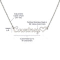 Personalized Name Necklace + Heart Character at the end | Best Gift for your Loved Ones - Riwayat-e-khas