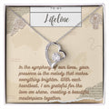 Forever Love Necklace for Valentines , Birthdays and Weddings with Beautiful Custom Message - Riwayat-e-khas