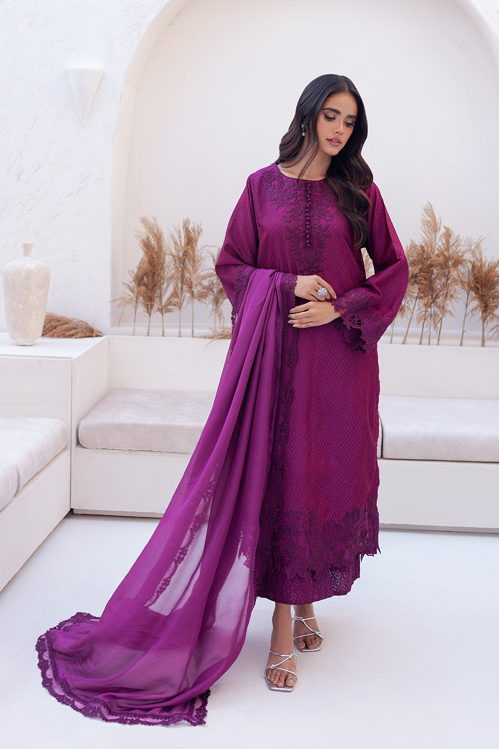 Azure | Ensembles Embroidered Formals | Berry Burst - House of Zarish