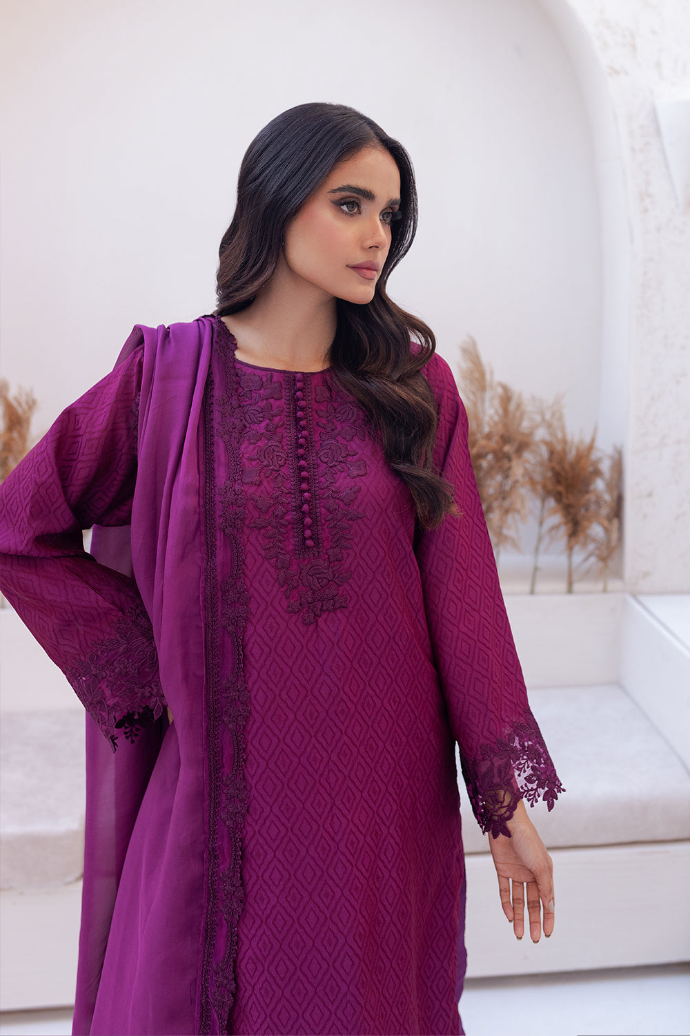 Azure | Ensembles Embroidered Formals | Berry Burst - House of Zarish