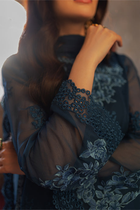 Azure | Ensembles Embroidered Formals | Botanical Bliss - House of Zarish