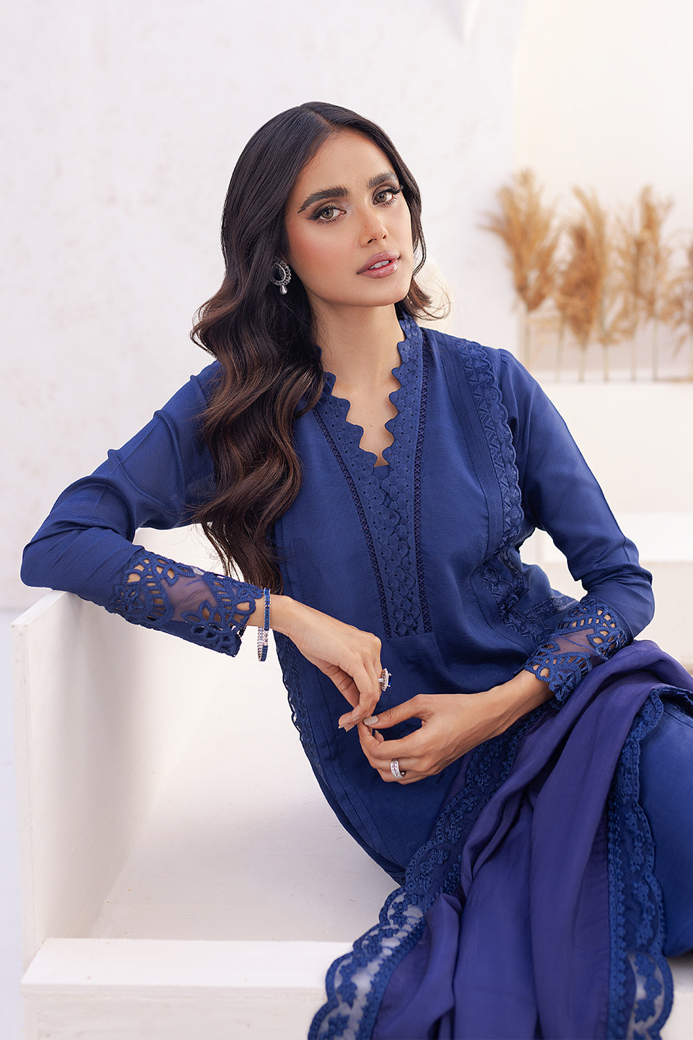 Azure | Ensembles Embroidered Formals | Imperial Iris - House of Zarish