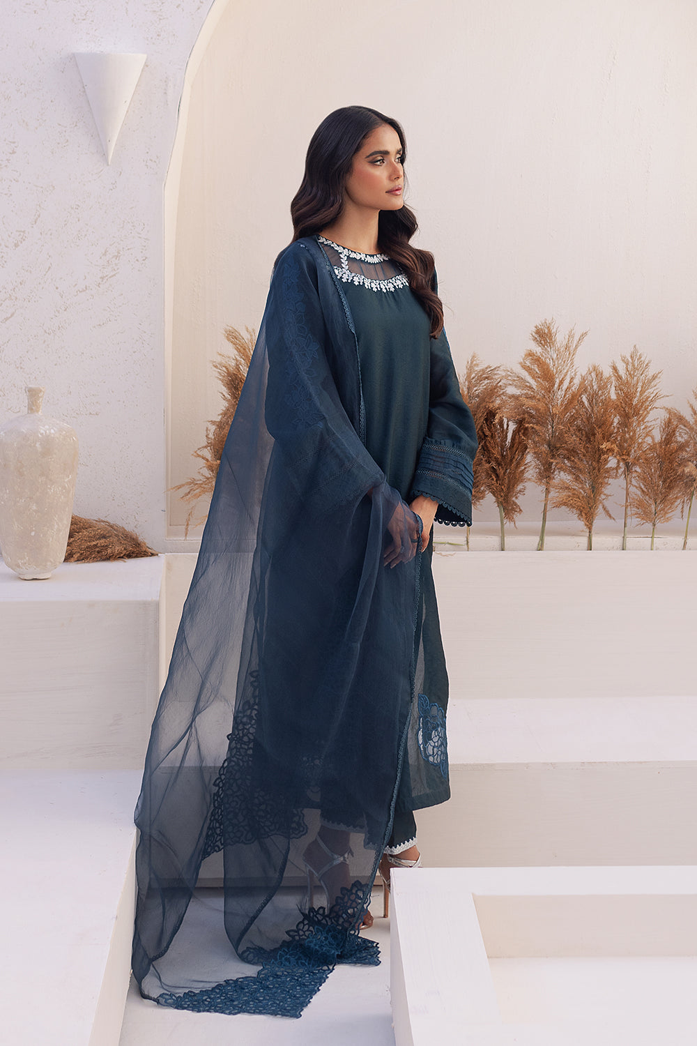Azure | Ensembles Embroidered Formals | Midnight Storm - House of Zarish