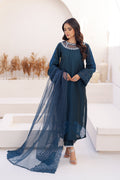 Azure | Ensembles Embroidered Formals | Midnight Storm - House of Zarish