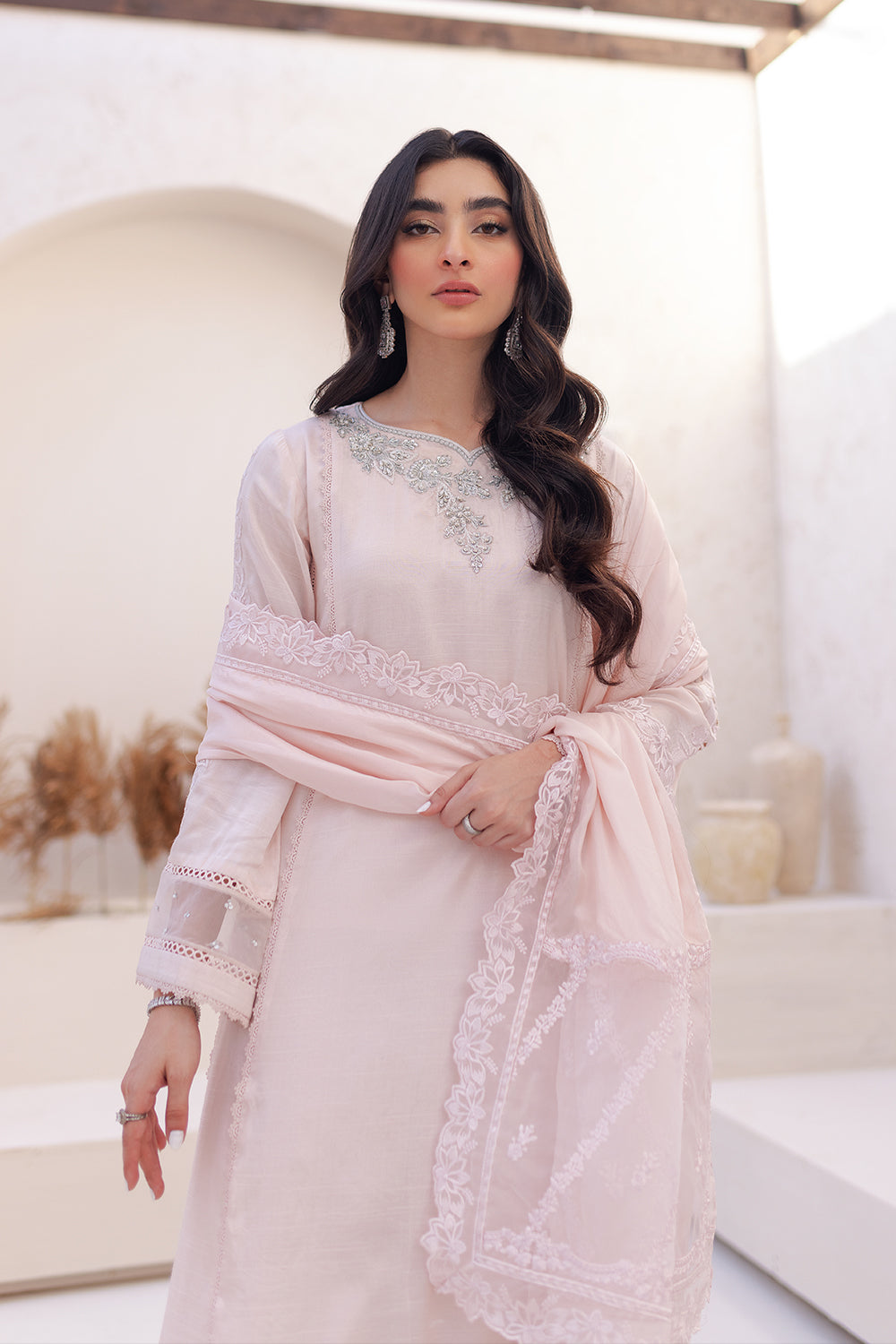 Azure | Ensembles Embroidered Formals | Morganite Magic - House of Zarish