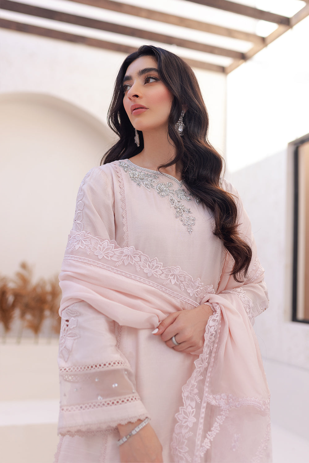 Azure | Ensembles Embroidered Formals | Morganite Magic - House of Zarish