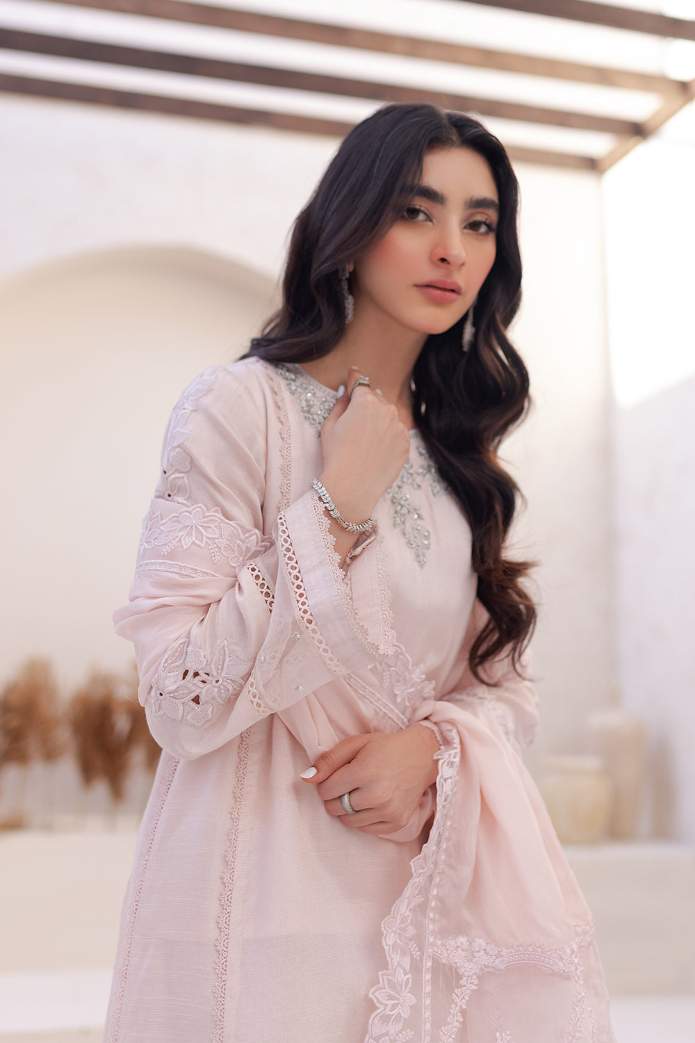 Azure | Ensembles Embroidered Formals | Morganite Magic - House of Zarish