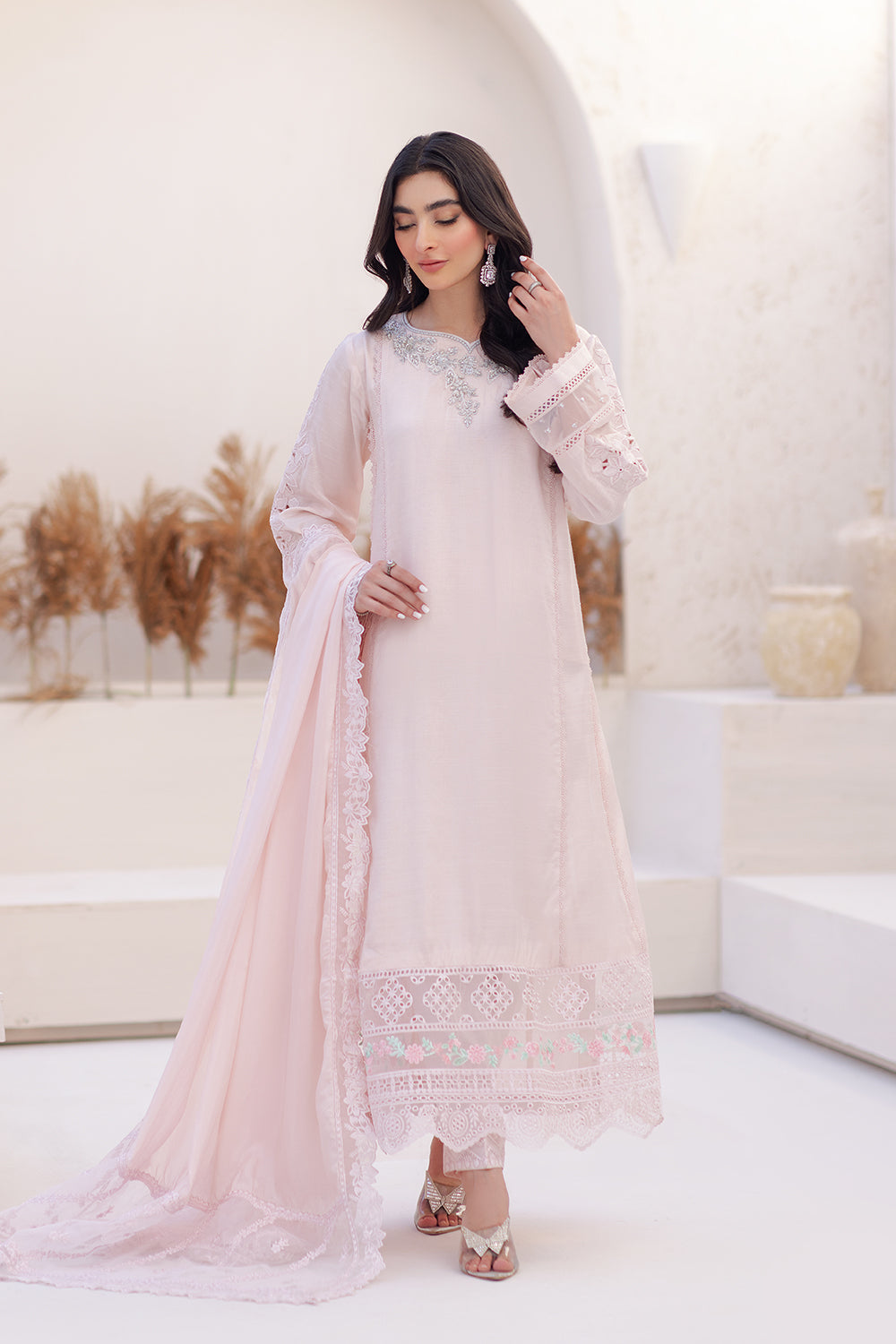 Azure | Ensembles Embroidered Formals | Morganite Magic - House of Zarish