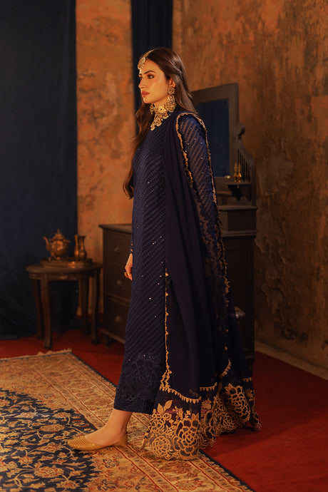 Azure | Ensembles Embroidered Formals | Aqua Serene - House of Zarish