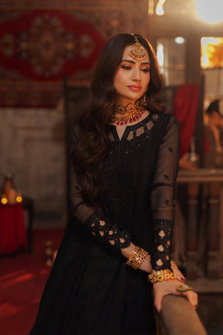 Azure | Ensembles Embroidered Formals | Noir Majesty - House of Zarish