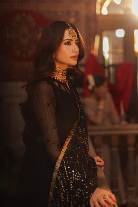 Azure | Ensembles Embroidered Formals | Noir Majesty - House of Zarish