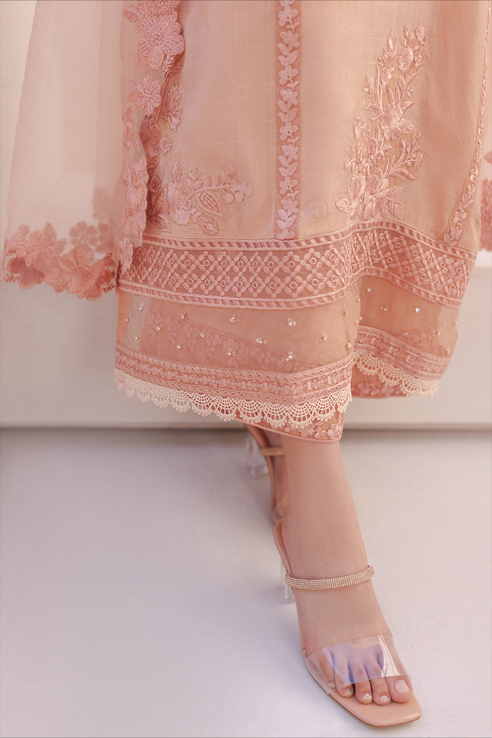Azure | Ensembles Embroidered Formals | Sable Serenity - House of Zarish