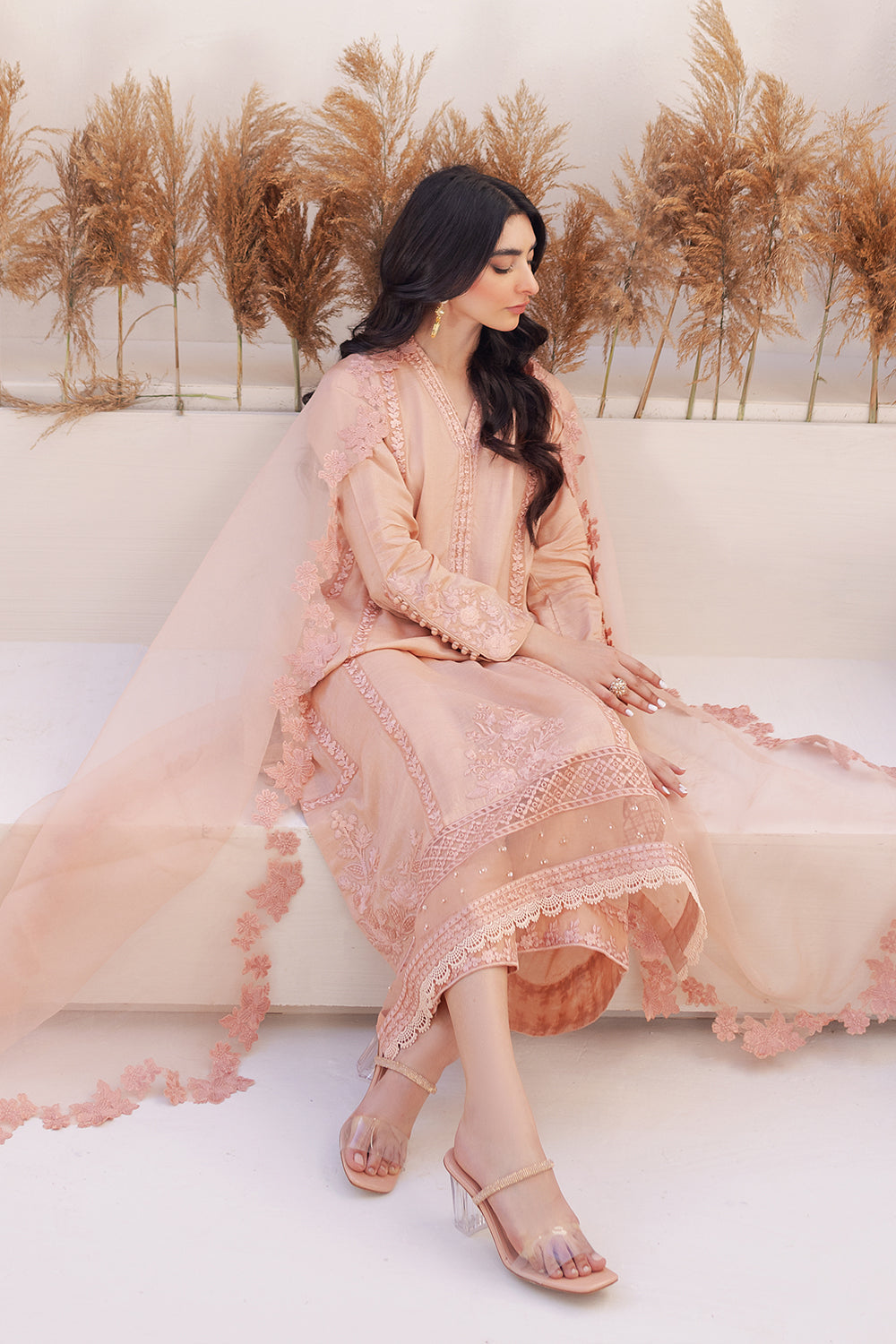 Azure | Ensembles Embroidered Formals | Sable Serenity - House of Zarish