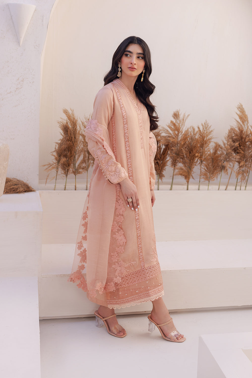 Azure | Ensembles Embroidered Formals | Sable Serenity - House of Zarish