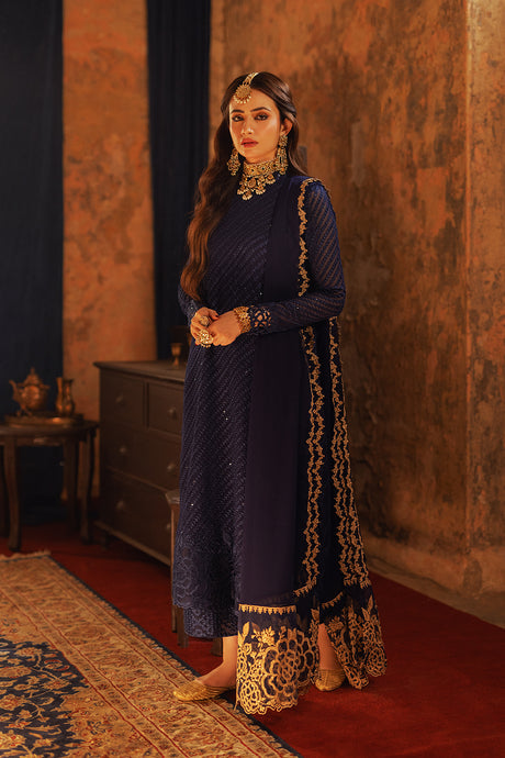 Azure | Ensembles Embroidered Formals | Aqua Serene - House of Zarish