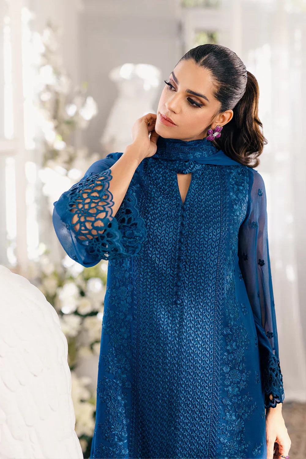 Azure | Ensembles Embroidered Formals | Galactic Glow - House of Zarish