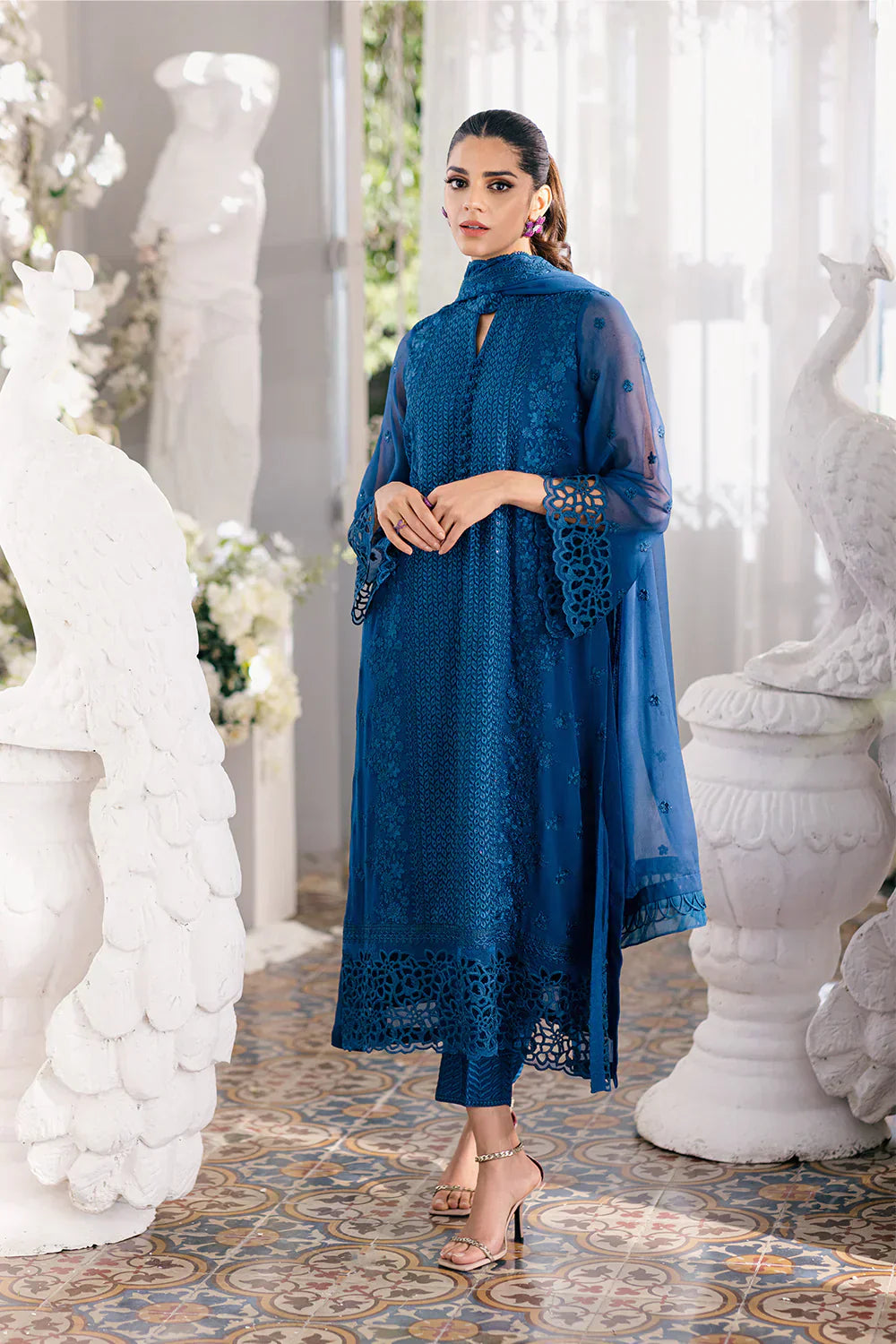 Azure | Ensembles Embroidered Formals | Galactic Glow - House of Zarish