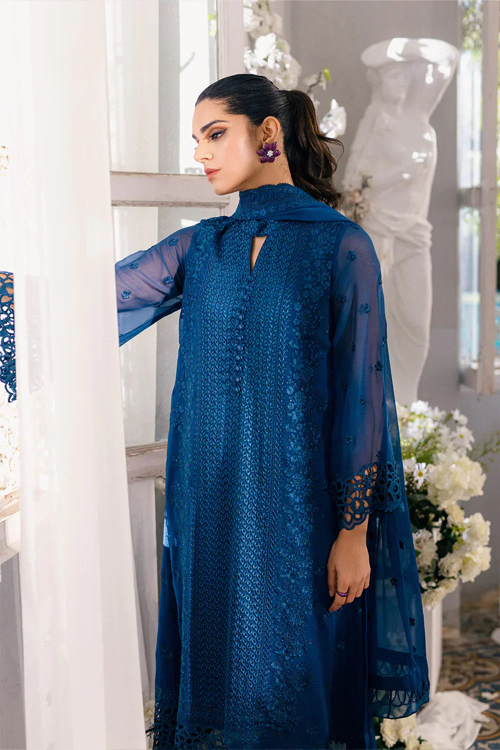 Azure | Ensembles Embroidered Formals | Galactic Glow - House of Zarish