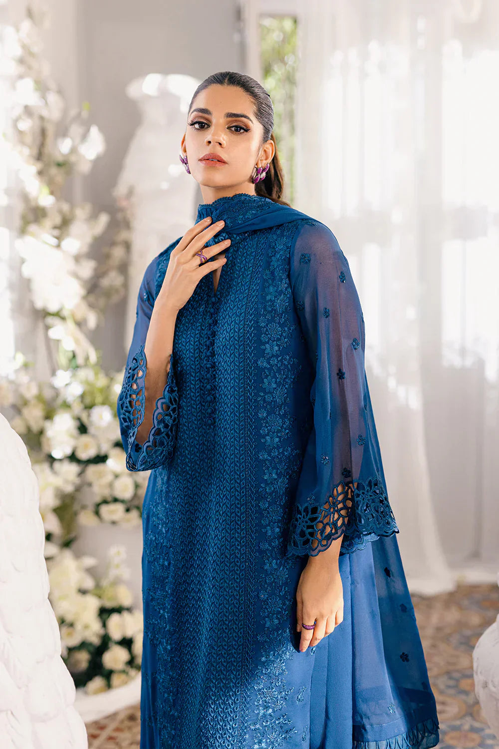 Azure | Ensembles Embroidered Formals | Galactic Glow - House of Zarish