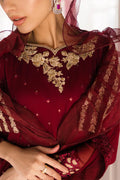 Azure | Ensembles Embroidered Formals | Garnet Glam - House of Zarish