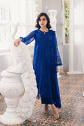Azure | Ensembles Embroidered Formals | Iris Charm - House of Zarish