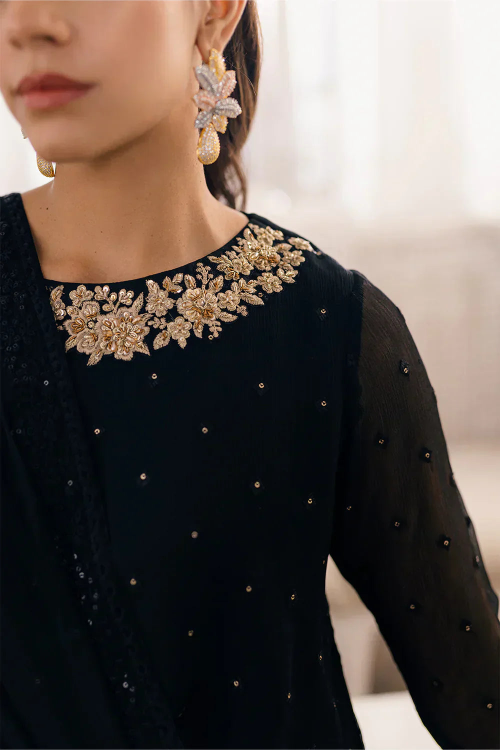 Azure | Ensembles Embroidered Formals | Midnight Glow - House of Zarish