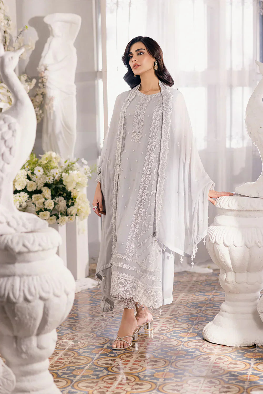 Azure | Ensembles Embroidered Formals | Moon Storm - House of Zarish