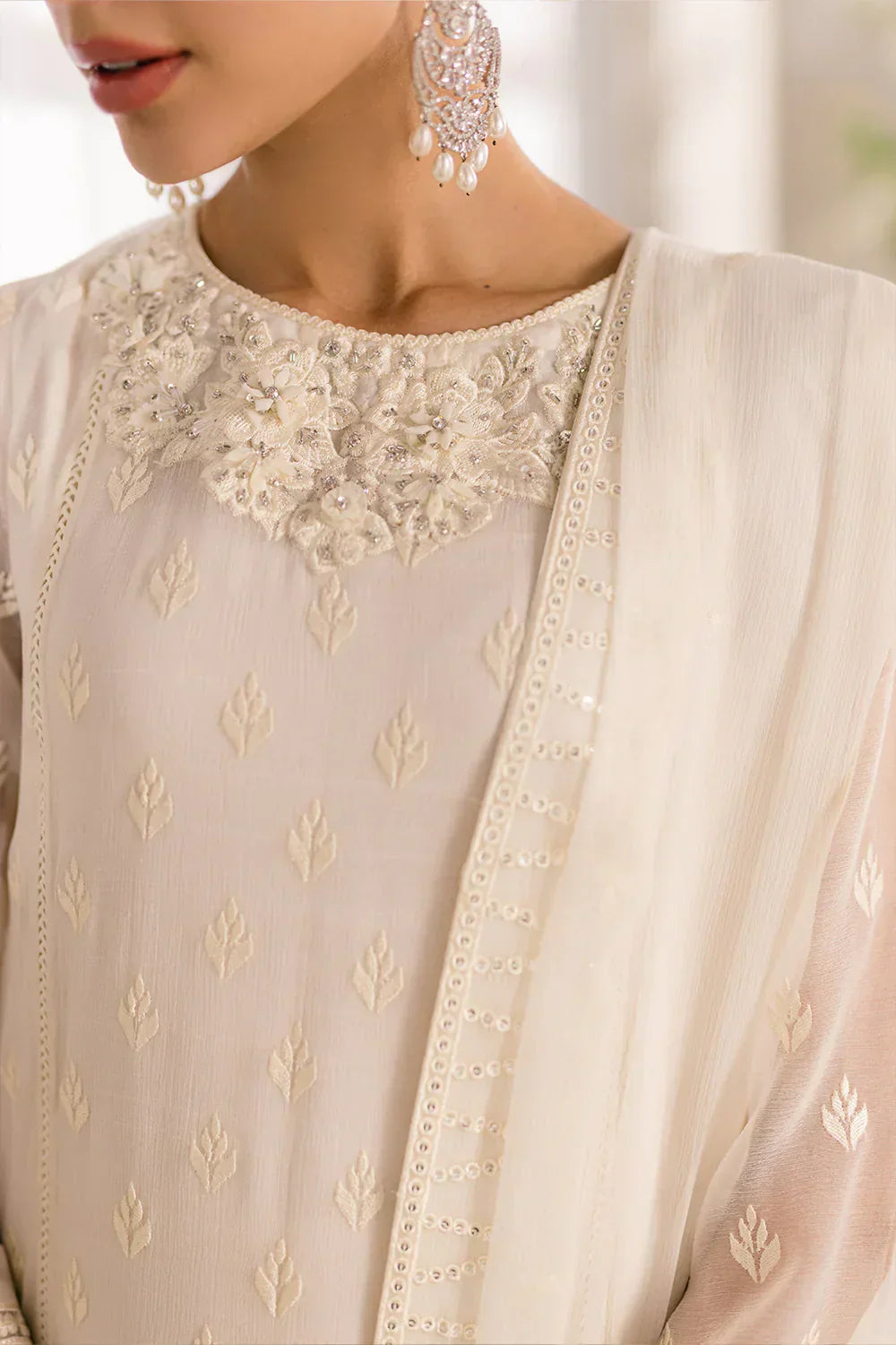 Azure | Ensembles Embroidered Formals | Angelic Frost - House of Zarish