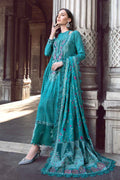 Maria B | Linen 23 | Teal DL-1105 - House Of Anaya