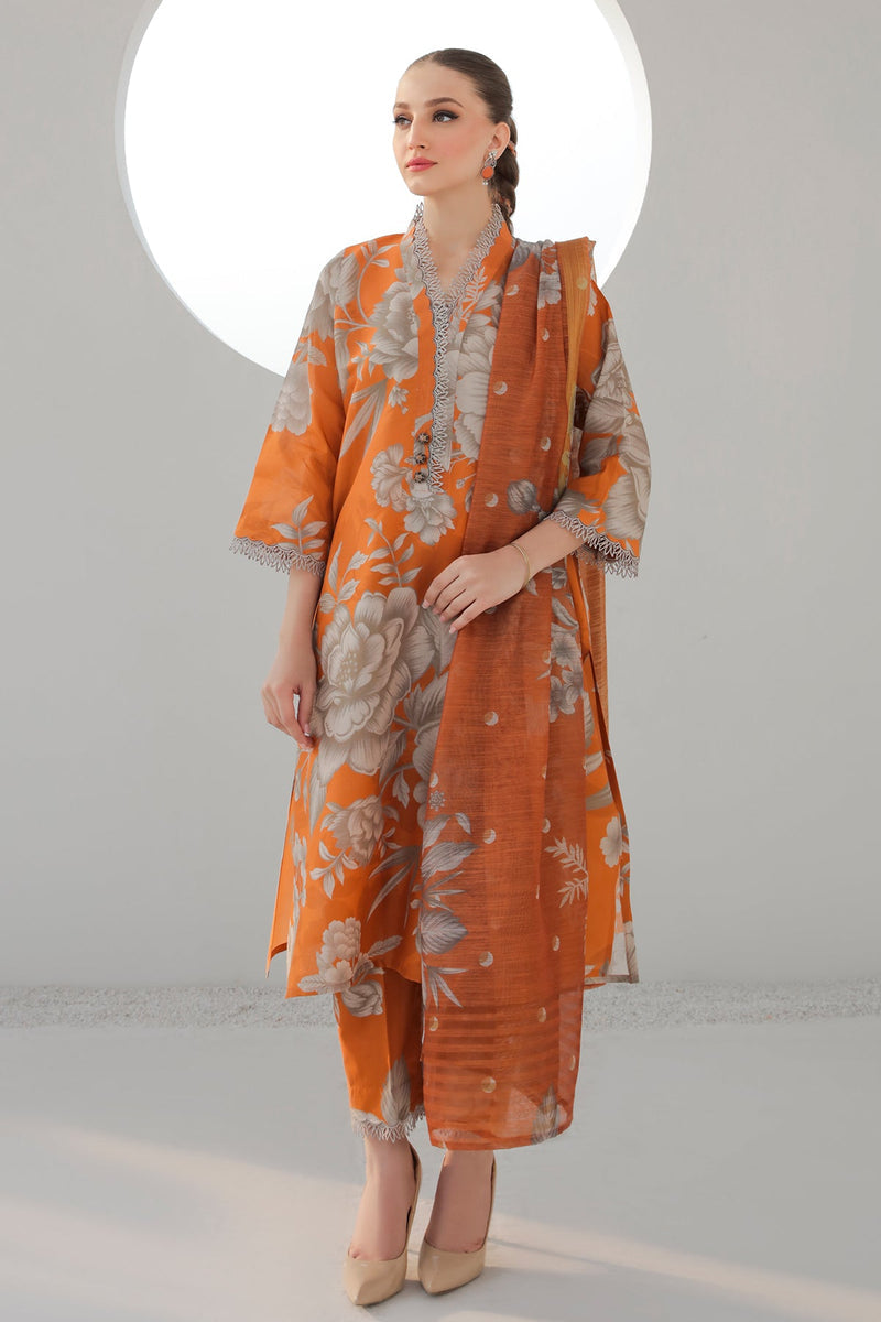 Baroque | Lawn Collection 24 | UF-312 - House Of Anaya