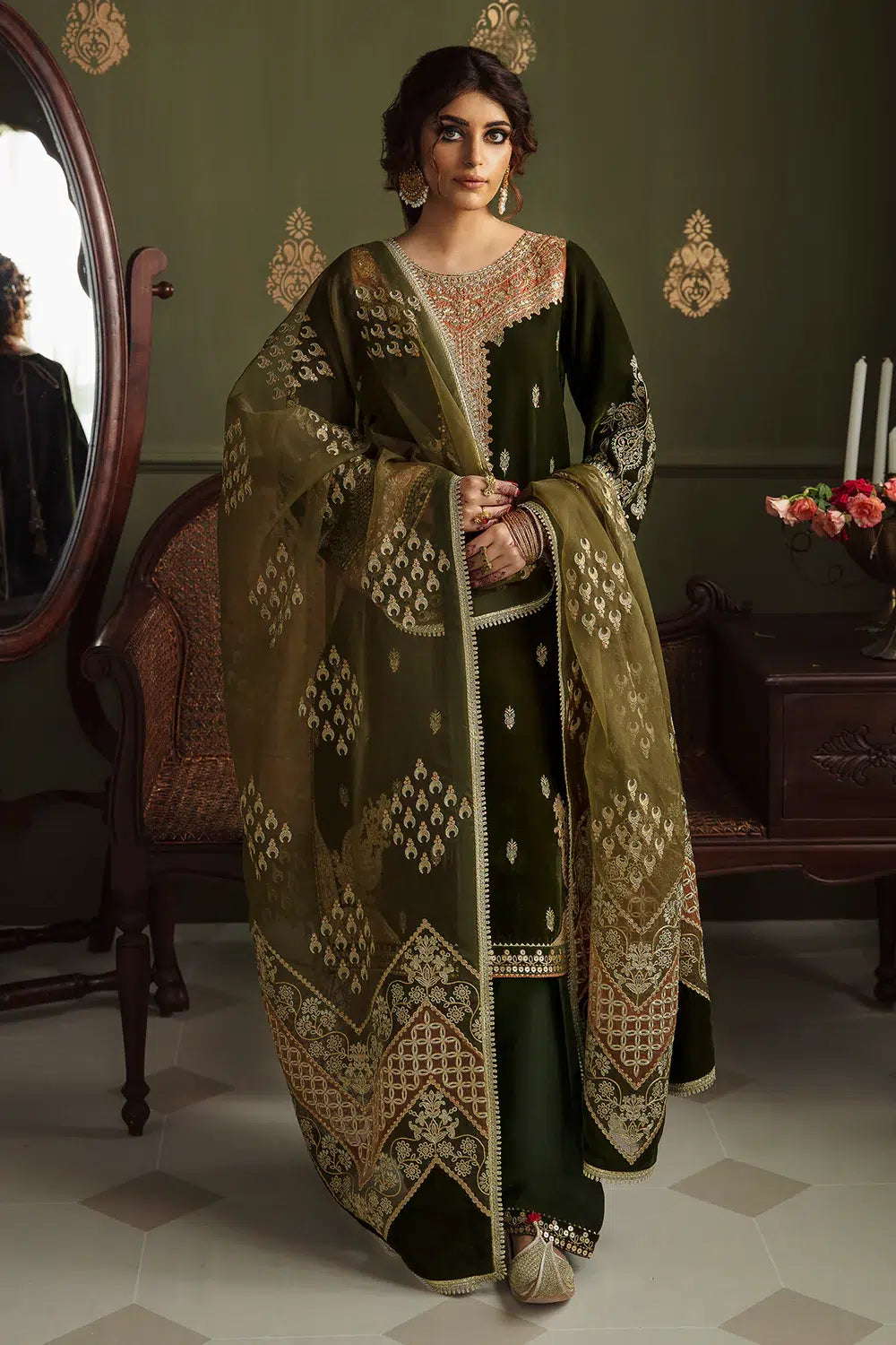 Baroque | Jahanara Luxury Velvet 23 | UF-461 - House Of Anaya