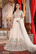 MARIA.B-MBROIDERED - Pearl White and Peachy Silver (BD-2502) - House Of Anaya