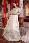 MARIA.B-MBROIDERED - Pearl White and Peachy Silver (BD-2502) - House Of Anaya