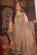 NEW MARIA B - Off White with Sea Green (BD-2507) - Riwayat-e-khas