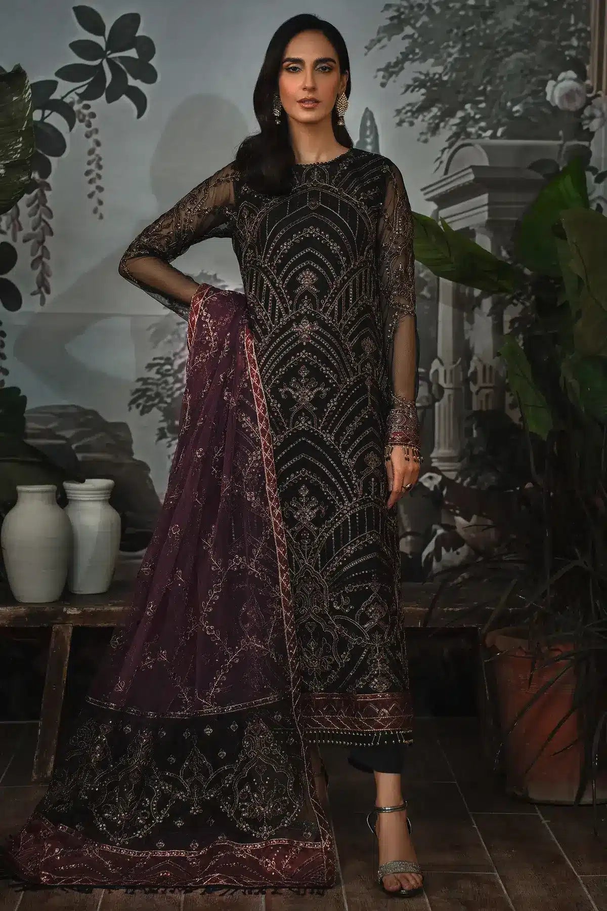 Zarif | LA ROSELLA Formals | ZLR 04 NIGHT GLOW - House Of Anaya