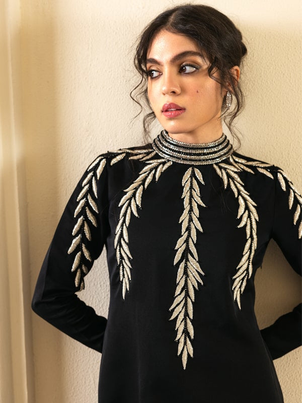 Caia | Mahiri Luxury Edit24 | VIVACIE (Black) - House of Zarish
