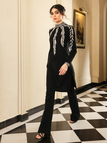 Caia | Mahiri Luxury Edit24 | VIVACIE (Black) - House of Zarish