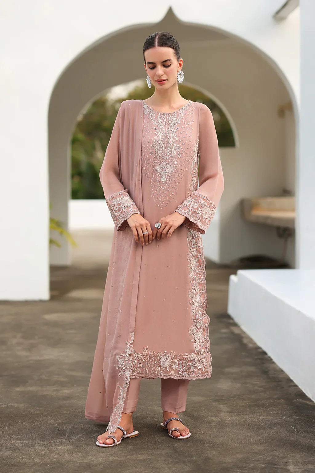 Iznik | Chinon Chiffon | CC-69 Embroidered Chiffon