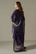 Cross Stitch | Chikankari Lawn 25 | INDIGO ROYAL - House Of Anaya