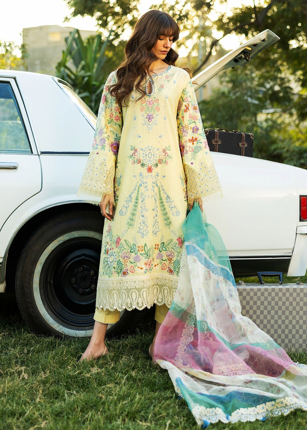 Sadaf Fawad Khan | Siraa Lawn 25 | MID SUMMER EVENING - B - House Of Anaya