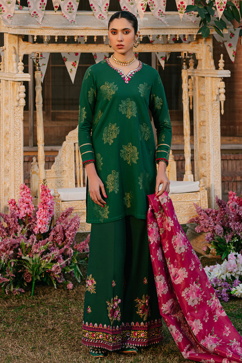 Cross Stitch | Eid Lawn 24 | OPULENT GREEN - House Of Anaya
