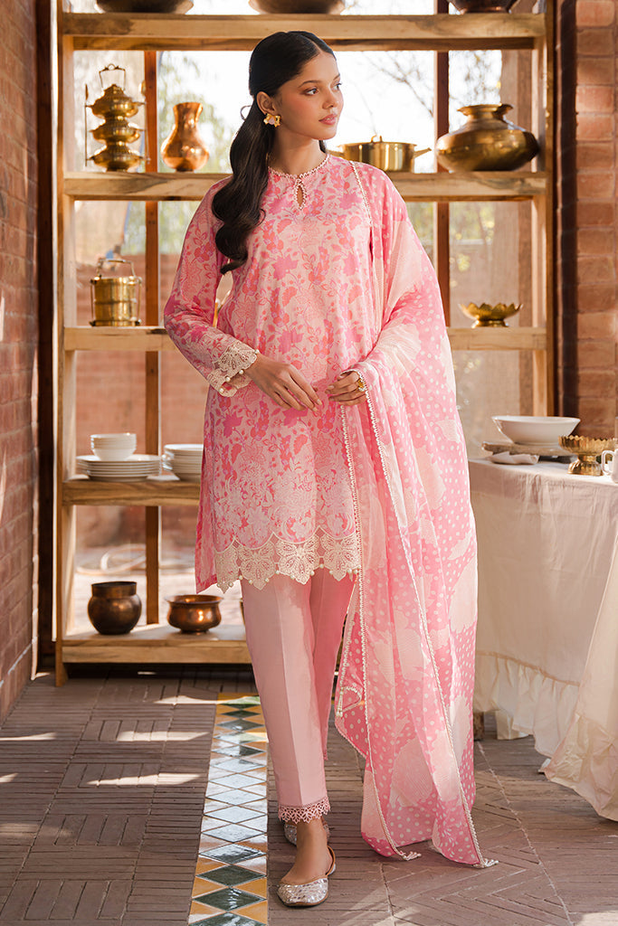 Cross Stitch | Eid Lawn 24 | ROSE GLINT - House Of Anaya